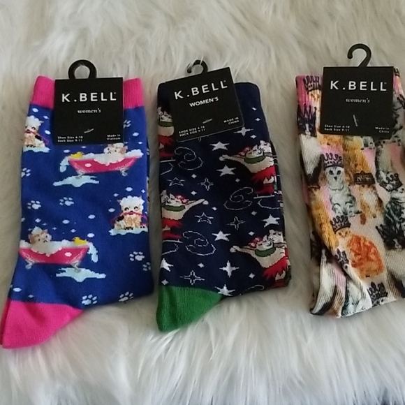 CUTE K.BELL Cat Lovers Sock Bundle #1 - Picture 10 of 16
